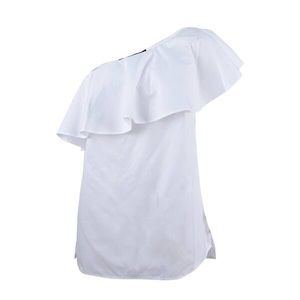 White Ralph Lauren one shoulder top